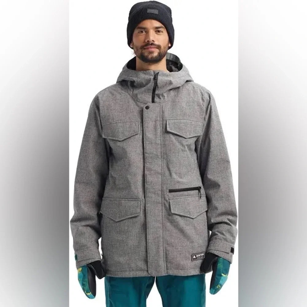Burton Men's Ski/Snowboard Covert Insulated Thermolite Jacket in Bog Heather